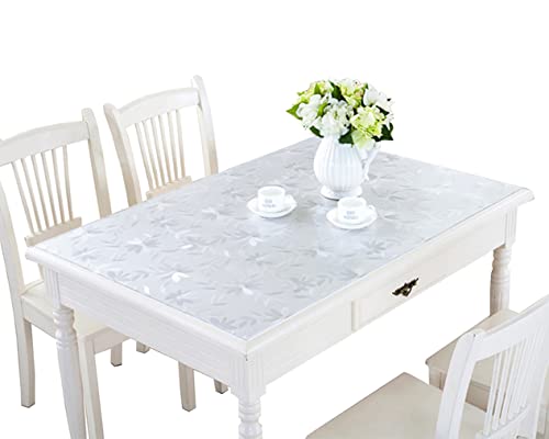 FANIVIN Haushalt PVC Tischdecke Tischmatte Schreibtisch Tischfolie Schutzfolie Quadrat Chrysantheme Dicke 1.5MM Wasserdicht 70 * 70cm von FANIVIN
