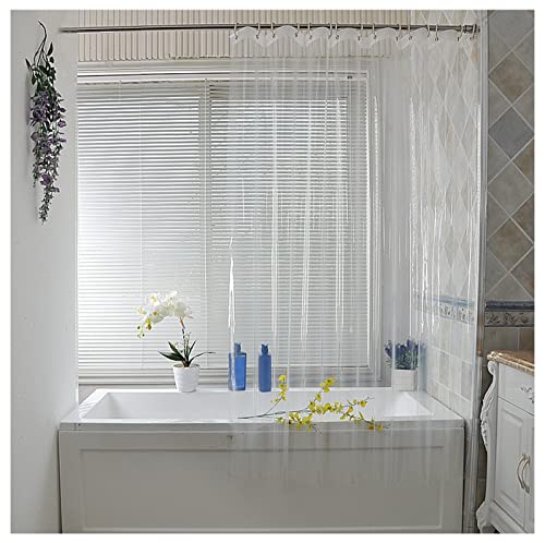 FANIVIN PEVA Badaccessoires Duschvorhang Curtain Hotel Bath Bathroom Shower Curtain Einfache Transparent 120cm*Hoch200cm von FANIVIN