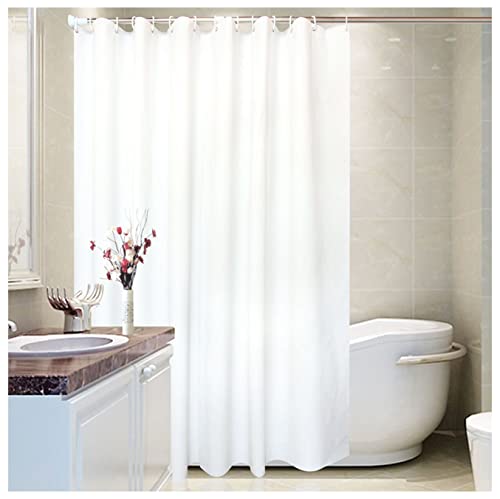 FANIVIN PEVA Badaccessoires Duschvorhang Curtain Hotel Bath Bathroom Shower Curtain Einfache Weiß 150cm*Hoch180cm von FANIVIN