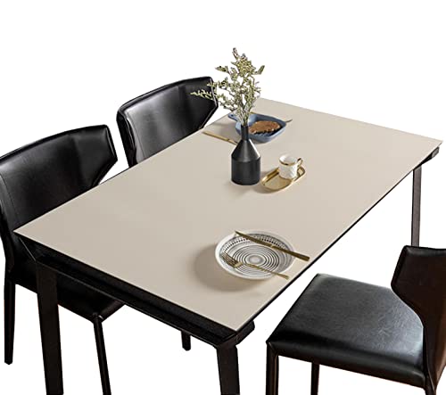 FANIVIN PU Tischdecke Tischmatte Schreibtisch Tischfolie Haushalt Küche Bürobedarf Doppelseitig Tischschutz Matte Wasserdicht Gold+Kaffee 70 * 70cm von FANIVIN