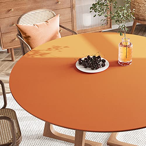 FANIVIN PU Tischdecke Tischmatte Tischfolie Schreibtisch Rund Haushalt Küche Bürobedarf Tischschutz Matte Einseitig Wasserdicht Multifunctional Orange 80cm FANIVIN PU Tischdecke Tischmatte Tischfolie Schreibtisch Rund Haushalt Küche Bürobedarf Tischschutz Matte Einseitig Wasserdicht Multifunctional Orange 80cm von FANIVIN