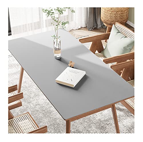 FANIVIN PU Tischdecke Tischmatte Tischfolie Schreibtisch Tischschutz Matte Haushalt Küche Bürobedarf Einseitig Wasserdicht Multifunctional Grau 40 * 40cm(2PCS) von FANIVIN