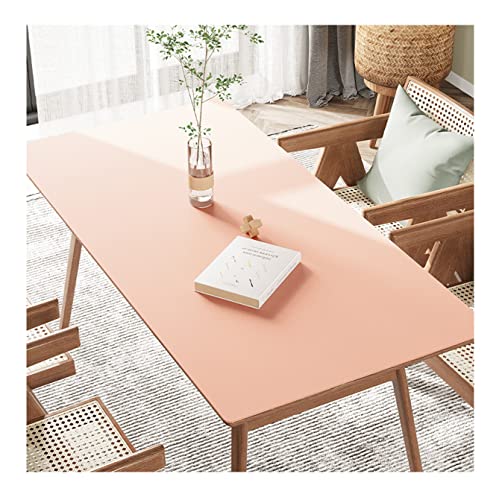 FANIVIN PU Tischdecke Tischmatte Tischfolie Schreibtisch Tischschutz Matte Haushalt Küche Bürobedarf Einseitig Wasserdicht Multifunctional Pink 60 * 100cm von FANIVIN