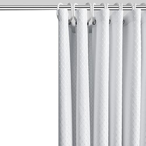 FANIVIN Polyester Badaccessoires Duschvorhang Curtain Hotel Bath Bathroom Shower Curtain Einfache Weiß 150cm*Hoch200cm von FANIVIN