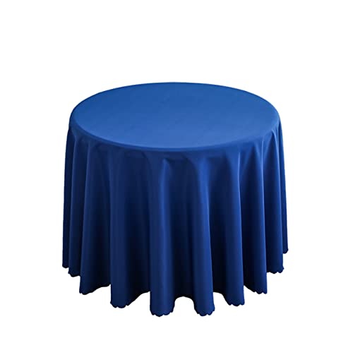 FANIVIN Polyester Tischdecke Tischtuch Tischwäsche Couchtisch Küchentischabdeckung Tafeltuch Rund Einfacher Stil Blau A Durchmesser 220CM von FANIVIN