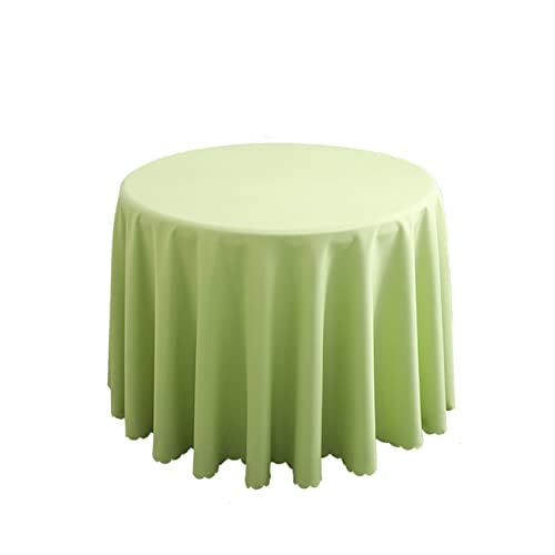 FANIVIN Polyester Tischdecke Tischtuch Tischwäsche Couchtisch Küchentischabdeckung Tafeltuch Rund Einfacher Stil Grün A Durchmesser 180CM von FANIVIN