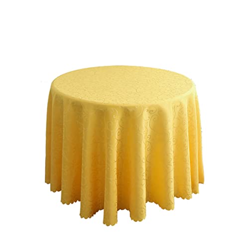 FANIVIN Polyester Tischdecke Tischtuch Tischwäsche Couchtisch Küchentischabdeckung Tafeltuch Rund Gelb Durchmesser 180CM FANIVIN Polyester Tischdecke Tischtuch Tischwäsche Couchtisch Küchentischabdeckung Tafeltuch Rund Gelb Durchmesser 180CM von FANIVIN