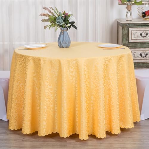 FANIVIN Polyester Tischdecke Tischtuch Tischwäsche Couchtisch Küchentischabdeckung Tafeltuch Rund Gelb Durchmesser 200CM FANIVIN Polyester Tischdecke Tischtuch Tischwäsche Couchtisch Küchentischabdeckung Tafeltuch Rund Gelb Durchmesser 200CM von FANIVIN