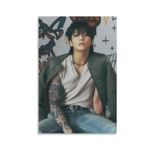 FANLAI Jung Kook Poster auf Leinwand, Wandkunst, Poster, dekorativ, modern, 60 x 90 cm von FANLAI