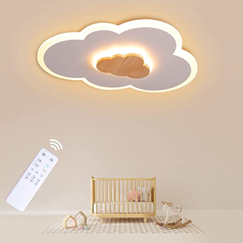 FANLG LED Deckenlampe Kinderzimmer 40CM Schlafzimmerlampe LED Deckenleuchte dimmbar mit Fernbedienung 3000K-6000K Kinder Deckenlampe Wolken Deckenleuchte für Kinderzimmer | Schlafzimmer | Wohnzimmer von FANLG