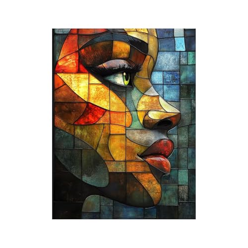 Diamond Painting Erwachsene, Volldiamant Malen Nach Zahlen Gesicht mit Diamond Painting Zubehör 70 x 50cm, Diamant Strasssteine Bastelset Erwachsene, DIY set für Wanddeko Wohnzimmer Abstrakt 258-0167 Diamond Painting Erwachsene, Volldiamant Malen Nach Zahlen Gesicht mit Diamond Painting Zubehör 70 x 50cm, Diamant Strasssteine Bastelset Erwachsene, DIY set für Wanddeko Wohnzimmer Abstrakt 258-0167 von FANLIGZU