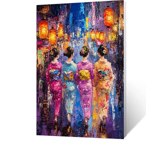 Diamond Painting Erwachsene Japan, 5D Volldiamant Malen Nach Zahlen Geisha mit Diamond Painting Zubehör, Runde Diamant Strasssteine Bastelset Erwachsene, DIY set für Zimmer Deko 30 x 40 cm Model-1932 Diamond Painting Erwachsene Japan, 5D Volldiamant Malen Nach Zahlen Geisha mit Diamond Painting Zubehör, Runde Diamant Strasssteine Bastelset Erwachsene, DIY set für Zimmer Deko 30 x 40 cm Model-1932 von FANLIGZU