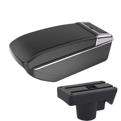 Auto Armlehne Box Für Opel Für Astra H 2006-2011 Auto Armlehne Center Console Storage Box Einfache Installation Auto Teile(B2 Black line NO USB) von FANLIYA