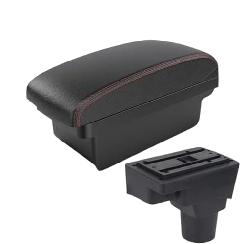 Auto-Armlehnenbox Für Chevy Für Aveo II 2011–2020 Auto-Mittelkonsolen-Armlehnenbox Innendetails Modifikation Autoteile(A1 Black red NO USB) von FANLIYA