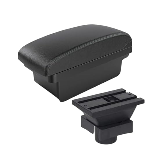 FANLIYA Auto Armlehne Box Für Citroen Für Sega Armlehne Box Innen Modifikation Auto Lagerung Box Mit USB Auto Teile(A2 Black line NO USB) von FANLIYA