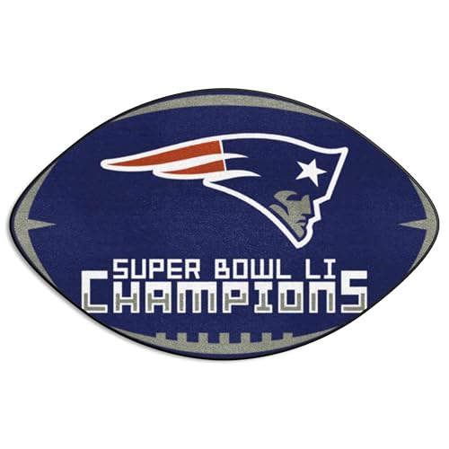 FANMATS 16204 New England Patriots Fußballteppich – 52,1 x 82,5 cm | Sport-Faner-Heimdekor-Teppich und Heckklappenmatte – Super Bowl LI Champions von FANMATS