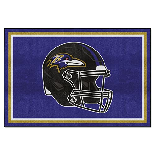 FANMATS Baltimore Ravens 38230 Plüsch-Teppich, 1,5 x 2,4 m von FANMATS