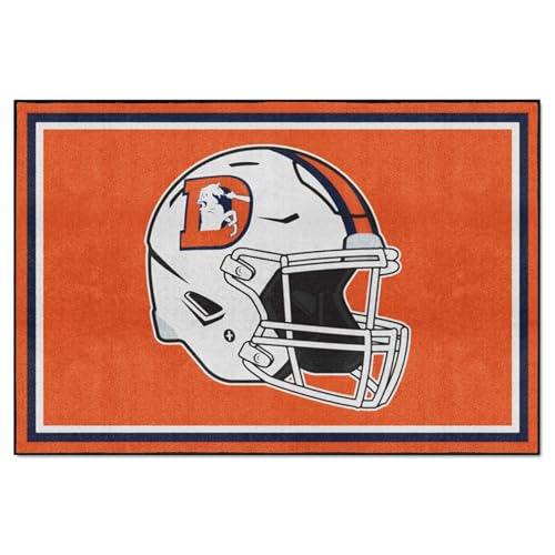FANMATS Denver Broncos 36176 Plüsch-Teppich, 1,5 x 2,4 m von FANMATS