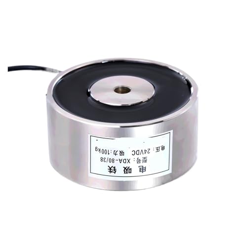 Elektromagneten Große saug JK80/38 DC 6V 12V 24V Elektromagnet Hebe 100KG Solenoid Sucker Halten Elektrische magnet Nicht-standard benutzerdefinierte(12V) von FANNIXI