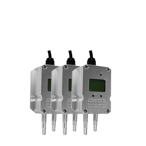 FANNIXI Anzeige Differenzdrucksensor Digitaler Wind-Differenzdrucktransmitter Luftdrucksensor 4-20mA Ausgang -50-0-100Kpa Drucktransmitter DC24V(LCD 4-20mA DC24V,0-100Kpa) von FANNIXI