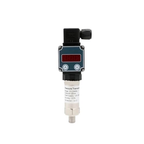 FANNIXI Drucktransmitter 4-20 mA 0-5 V 0-10 V Ausgang -1~25 bar 10-30 V DC G1/4 0,5% Drucktransmitter Druckwandler Sensoranzeige(0-10V Ouput,0 to 4 bar) von FANNIXI