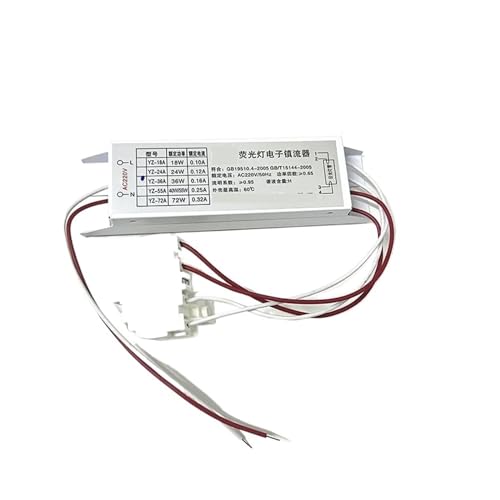 FANNIXI elektronisches Vorschaltgerät H-Röhren-Vorschaltgerät 24 W mit 18 W 36 W 40 W 55 W Leuchtstofflampenschaltung Deckenleuchten-Vorschaltgeräte(4 Pieces,55W (40W)) von FANNIXI