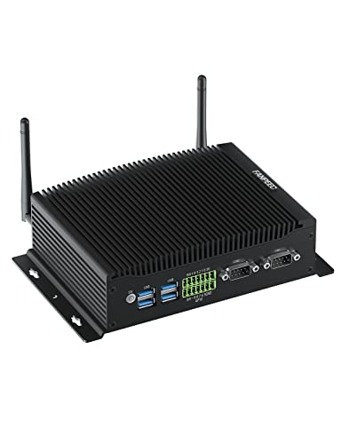 FANPEEC Industrie PC Core i5 10210U Windows 11 Pro Mini PC 16GB RAM 512GB SSD, lüfterloser PC 4K HD+HD+DP, WiFi 5, BT 4.2, GPIO, 2xGigabit LAN, Desktop PC Wake On LAN, Mini Computer von FANPEEC