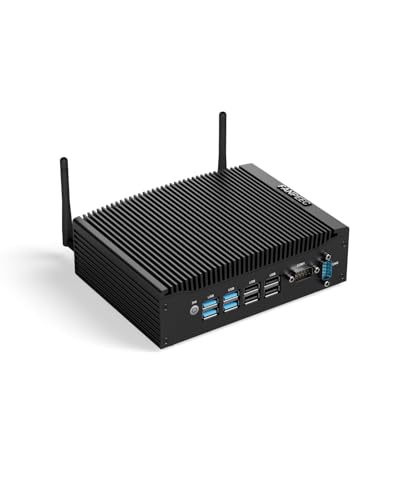 FANPEEC Industrieller Mini PC Core i5-8350U, 32 GB RAM 512 GB SSD, lüfterloser Mini Computer Win11 Pro, Dualband WiFi BT 4.2, 2 x Ethernet Ports, 2 x HD, Wake On LAN, Mini Computers FANPEEC Industrieller Mini PC Core i5-8350U, 32 GB RAM 512 GB SSD, lüfterloser Mini Computer Win11 Pro, Dualband WiFi BT 4.2, 2 x Ethernet Ports, 2 x HD, Wake On LAN, Mini Computers von FANPEEC