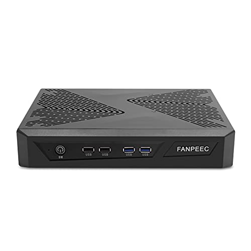 FANPEEC Mini Gaming PC, Gaming Computer mit Core i7 9700F 32G RAM 512 SSD 1 TB HDD, GeForce GTX 1650 Computer Desktop PC, Mini PC Windows 11 Pro, 8K, DP+2×HD+DVI, WiFi 5, BT 4.2,8× USB Anschlüsse von FANPEEC