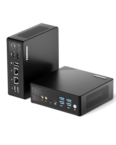 FANPEEC Mini PC N150 8 GB RAM DDR5 128 GB NVME SSD, Mini Computer Windows 11 Pro Dual RJ45 LAN, 4 × USB 3.0, 2 × USB 2.0, WiFi5 BT4.2, Micro PC Mit 4K Dreifachbildschirm für Zuhause/Büro FANPEEC Mini PC N150 8 GB RAM DDR5 128 GB NVME SSD, Mini Computer Windows 11 Pro Dual RJ45 LAN, 4 × USB 3.0, 2 × USB 2.0, WiFi5 BT4.2, Micro PC Mit 4K Dreifachbildschirm für Zuhause/Büro von FANPEEC