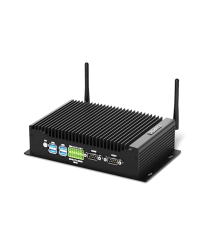 FANPEEC Mini Computer ohne Lüfter Core i5-8260U, Industrie PC Desktop Mini Computer, 32GB RAM 512GB M.2 SSD, Mini PC mit Dreifachem Display, 2 RJ45 LAN, Wake On LAN, Mini PC Windows 11 Pro FANPEEC Mini Computer ohne Lüfter Core i5-8260U, Industrie PC Desktop Mini Computer, 32GB RAM 512GB M.2 SSD, Mini PC mit Dreifachem Display, 2 RJ45 LAN, Wake On LAN, Mini PC Windows 11 Pro von FANPEEC