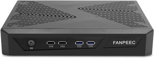 FANPEEC Mini PC Gaming,GeForce GTX 1650(4GB GDDR6) Desktop PC,Core i9-11900F(Max 5.20GHz),64GB RAM 1TB SSD，Mini PC Windows 11 Pro,4 Display-Ausgänge, 3 Kühlventilatoren， WiFi 5, BT 4,2,8× USB von FANPEEC