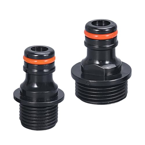2 Stück Gartenschlauchverschraubung Wasserschlauchverbinder 3/4 Zoll 1/2 Zoll Schnellanschluss Professionelle Bewässerungssysteme Reparaturteil von FANSHINUO