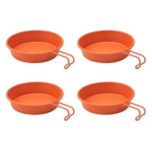 FANSHINUO 4 Stück Servierteller Edelstahl Geschirr Edelstahl Teller und Schalen Set für Camping und Essen FANSHINUO 4 Stück Servierteller Edelstahl Geschirr Edelstahl Teller und Schalen Set für Camping und Essen von FANSHINUO