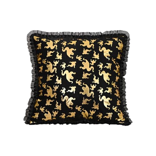 FANSHINUO Durchsichtiger Halloween-Kissenbezug, Fledermaus-Specters-Designs, Heimdekoration, weiche Polyester-Materialien FANSHINUO Durchsichtiger Halloween-Kissenbezug, Fledermaus-Specters-Designs, Heimdekoration, weiche Polyester-Materialien von FANSHINUO