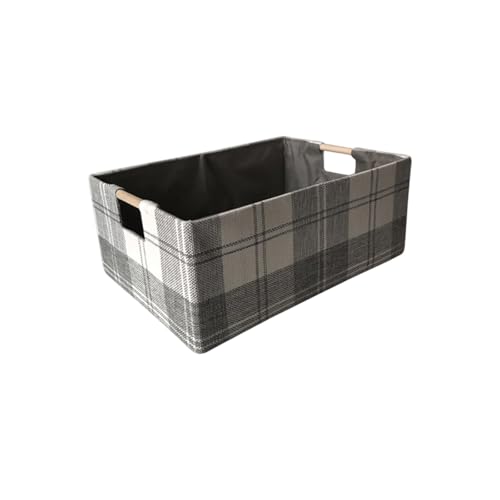 FANSHINUO Mehrzweck-Aufbewahrungskorb aus Stoff für Zuhause mit stabilen Holzgriffen und benutzerfreundlichem Design von FANSHINUO