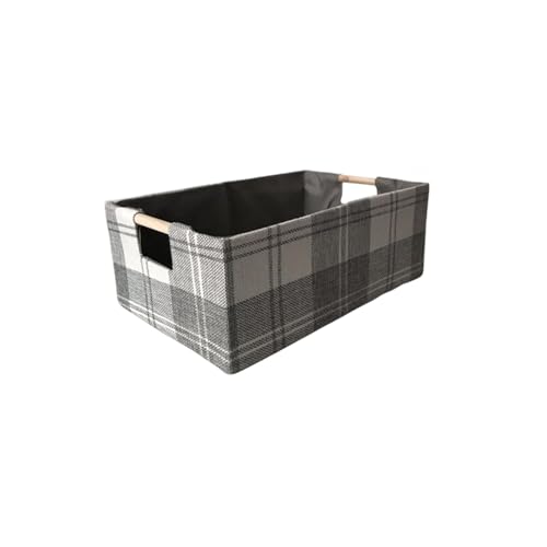 FANSHINUO Mehrzweck-Aufbewahrungskorb aus Stoff für Zuhause mit stabilen Holzgriffen und benutzerfreundlichem Design von FANSHINUO