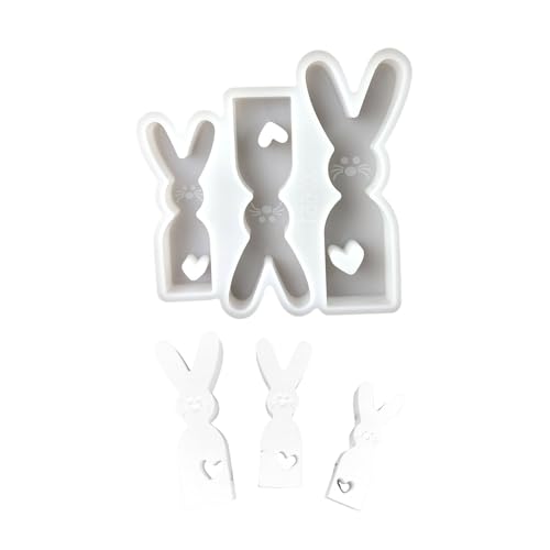FANSHINUO Praktische stabile Silikonform Zubehör für Kaninchen, Kerzenhalter, tragbar für handgefertigte Geschenke und Heimakzent von FANSHINUO