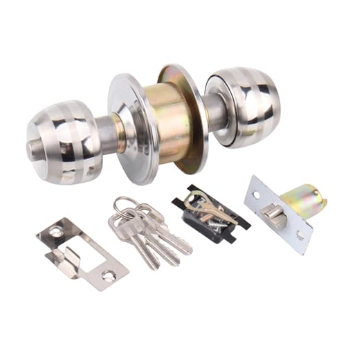 FANSHINUO Runde Türknäufe aus Zinklegierung, Metallgriff mit Innentürgriffen, runde Knäufe von FANSHINUO