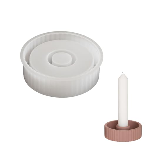 FANSHINUO Silikon-Bastelform, unverwechselbar, rund, gestreift, Kerzenhalter, Silikon-Textur, geeignet für handgefertigte Geschenke FANSHINUO Silikon-Bastelform, unverwechselbar, rund, gestreift, Kerzenhalter, Silikon-Textur, geeignet für handgefertigte Geschenke von FANSHINUO