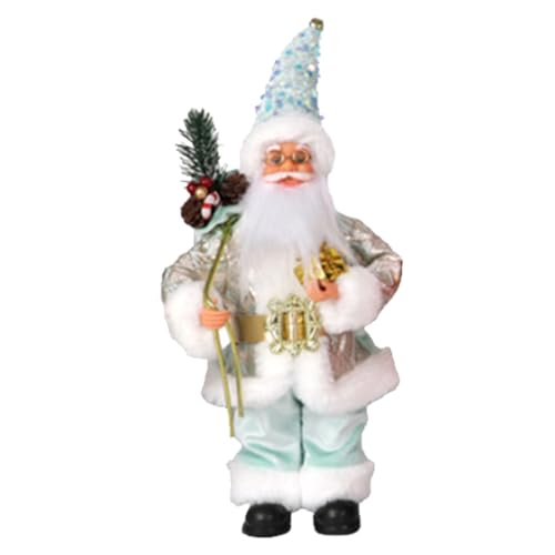FANSHINUO Stehende Weihnachtsmann-Figur, dekorative Stoffpuppe für Weihnachten, Zuhause, Party, Festival, Regal, Display mit sicherer, benutzerfreundlicher Matte FANSHINUO Stehende Weihnachtsmann-Figur, dekorative Stoffpuppe für Weihnachten, Zuhause, Party, Festival, Regal, Display mit sicherer, benutzerfreundlicher Matte von FANSHINUO