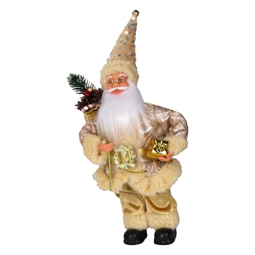 FANSHINUO Stehende Weihnachtsmann-Figur, dekorative Stoffpuppe für Weihnachten, Zuhause, Party, Festival, Regal, Display mit sicherer, benutzerfreundlicher Matte FANSHINUO Stehende Weihnachtsmann-Figur, dekorative Stoffpuppe für Weihnachten, Zuhause, Party, Festival, Regal, Display mit sicherer, benutzerfreundlicher Matte von FANSHINUO