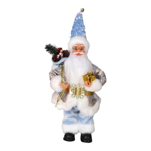 FANSHINUO Stehende Weihnachtsmann-Figur, dekorative Stoffpuppe für Weihnachten, Zuhause, Party, Festival, Regal, Display mit sicherer, benutzerfreundlicher Matte FANSHINUO Stehende Weihnachtsmann-Figur, dekorative Stoffpuppe für Weihnachten, Zuhause, Party, Festival, Regal, Display mit sicherer, benutzerfreundlicher Matte von FANSHINUO