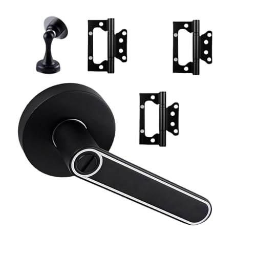 FANSHINUO Türdrücker mit Türstoppern und Scharnieren, für Links- und Rechtshänder, für Badezimmer, Privatsphäre, dauerhafte Hardware FANSHINUO Türdrücker mit Türstoppern und Scharnieren, für Links- und Rechtshänder, für Badezimmer, Privatsphäre, dauerhafte Hardware von FANSHINUO