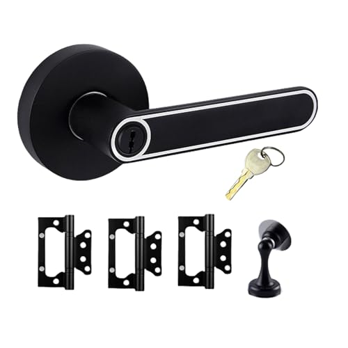 FANSHINUO Türdrücker mit Türstoppern und Scharnieren, für Links- und Rechtshänder, für Badezimmer, Privatsphäre, dauerhafte Hardware FANSHINUO Türdrücker mit Türstoppern und Scharnieren, für Links- und Rechtshänder, für Badezimmer, Privatsphäre, dauerhafte Hardware von FANSHINUO