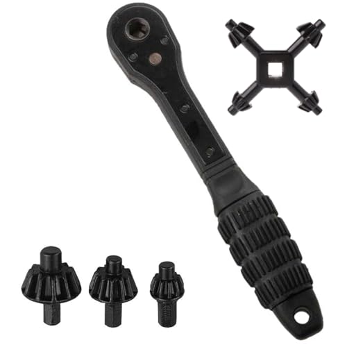 Iron Chucks Tool 2 in 1 Ratschen Schraubenschlüssel und 4 in 1 Set für Bohrmaschine und Handbohrmaschinen Elektrowerkzeug Bohrfutter von FANSHINUO
