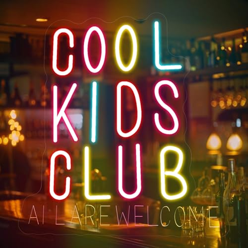 Cool Kids Club Neon Schild, LED Buch Neon Sign für Wand Deko, Dimmbare Buchstaben Neonlichter USB Power für Bibliothek Klassenzimmer Leseecke Büros Buchhandlungen Cool Kids Club Neon Schild, LED Buch Neon Sign für Wand Deko, Dimmbare Buchstaben Neonlichter USB Power für Bibliothek Klassenzimmer Leseecke Büros Buchhandlungen von FANSIR