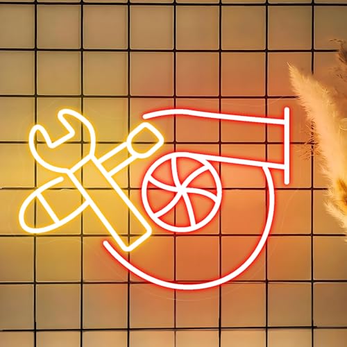 Garagen Turbo Neon Schild, LED Garage Neon Sign für Wand Deko, Dimmbare Neonlichter USB Power für Autowerkstatt Männerhöhle Autoraum Werkstatt Kneipe Schlafzimmer Wohnzimmer Garagen Turbo Neon Schild, LED Garage Neon Sign für Wand Deko, Dimmbare Neonlichter USB Power für Autowerkstatt Männerhöhle Autoraum Werkstatt Kneipe Schlafzimmer Wohnzimmer von FANSIR