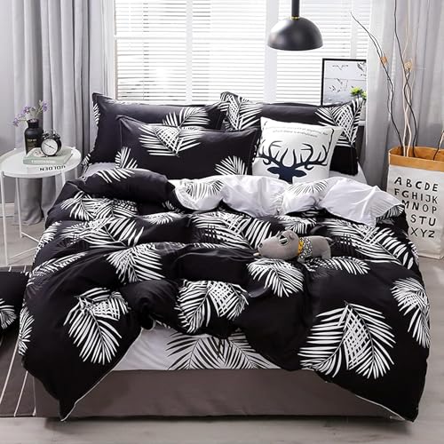 FANSU Bettwäsche-Sets 150x200 3 Teilig Mikrofaser, Bettbezug 150 x 200 Set mit 2 Kissenbezüge Modern Bedding Set Duvet Cover- Superweiches Bettbezug mit Reißverschluss von FANSU