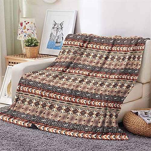 FANSU Böhmen Kuscheldecke Flauschig Flanell Decke, 3D Drucken Microfaser Weich Warm Plüsch Fleecedecke Sofadecke Couchdecke Wohndecke Bettdecke Tagesdecke (Beige,130x150cm) von FANSU